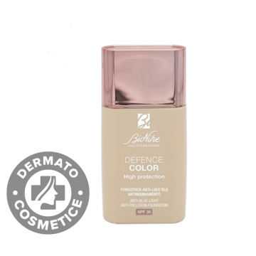 Fond de ten SPF 30 anti-lumina albastra si poluare 305 Miel Defence Color High Protection, 30ml, Bionike