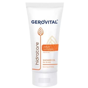 Gel de dus cu uleiuri naturale, 100ml, Gerovital Gel de dus cu uleiuri naturale, 100ml, Gerovital
