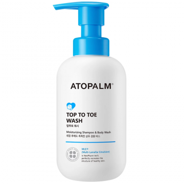 Gel de dus si sampon pentru copii Top to Toe Wash, 300ml, Atopalm