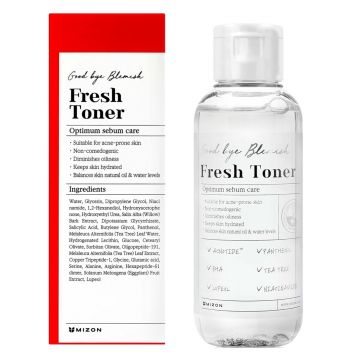 Lotiune tonica pentru ten acneic cu formula brevetata antiacneica ACNOTIDE, Mizon Good Bye Blemish Fresh Toner, 120ml