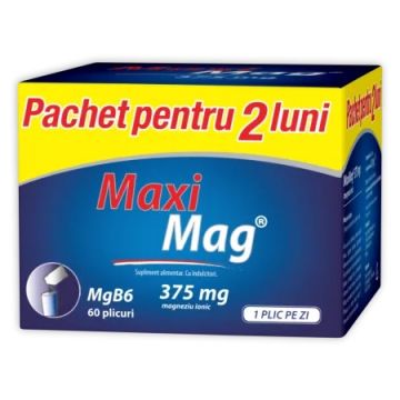 MaxiMag 375mg, 60 plicuri, Zdrovit