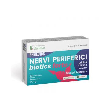 Nervi Perficerici Forte Biotics Remedios, 30 capsule, Laboratoarele Remedia