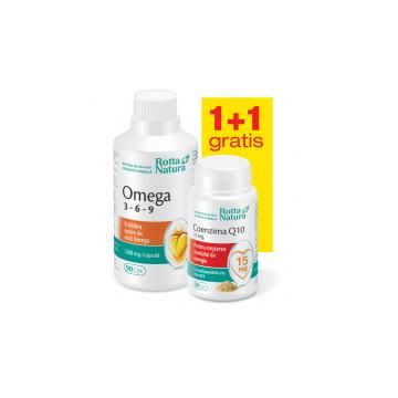 Omega 3-6-9 + coenzima q10 15 mg 90cps ROTTA NATURA
