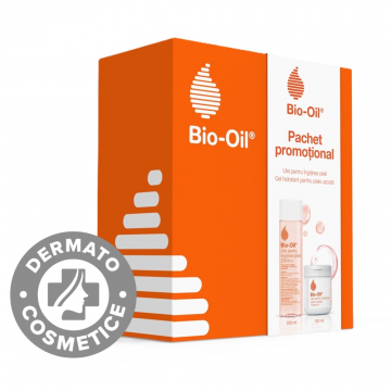 Pachet Ulei pentru ingrijirea pielii 200ml + Gel pentru ingrijirea pielii uscate 100ml, Bio-Oil Pachet Ulei pentru ingrijirea pielii 200ml + Gel pentru ingrijirea pielii uscate 100ml, Bio-Oil