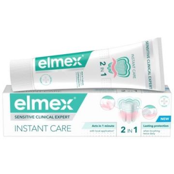 Pasta de dinti Sensitive Clinical Expert Instant Care, 75ml, Elmex