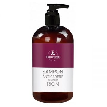 Sampon anticadere cu ulei de ricin, 250ml, Trio Verde
