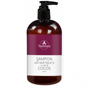 Sampon antimatreata cu ulei de cocos, 250ml, Trio Verde