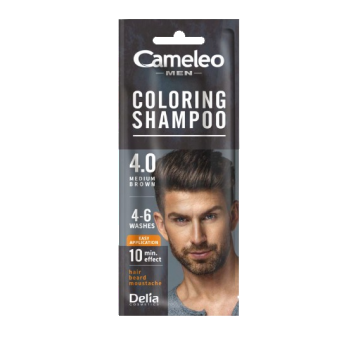 Sampon nuantator Camelo Men Brown 4.0, 15ml, Delia Cosmetics