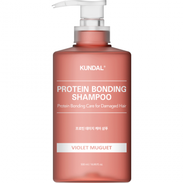 Sampon pentru par deteriorat Protein Bonding Violet Muguet, 500ml, Kundal