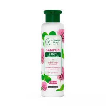 Sampon stop caderii parului cu pantenol si trifoi rosu, 250ml, Cosmetic Plant
