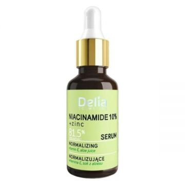 Ser pentru fata si decolteu cu Niacinamide 10% si Zinc, 30ml, Delia Cosmetics
