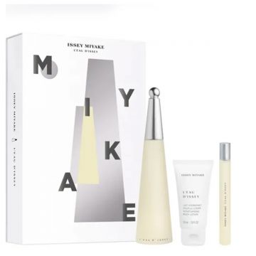 Set Cadou L'eau D'Issey Woman, Apa de Toaleta, 100 ml Lotiune de corp, 50 ml + Apa de Toaleta, 10 ml Set Cadou L'eau D'Issey Woman, Apa de Toaleta, 100 ml Lotiune de corp, 50 ml + Apa de Toaleta, 10 ml