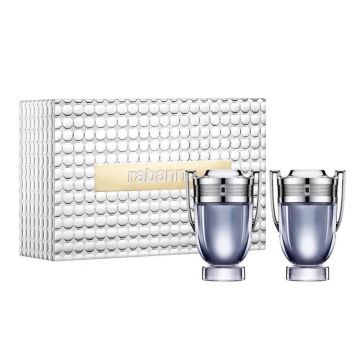 Set cadou Paco Rabanne Invictus, Barbati, Apa de Toaleta, 2 x 50 ml
