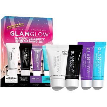 Set Masca tratament pentru curatare Glamglow Instant Celebrity Skin Masking (Gramaj: 15 g + 15 g + 10 g +10 g)