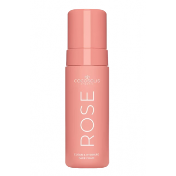 Spuma de curatare pentru fata Rose Clean & Hydrate, 150ml, Cocosolis Spuma de curatare pentru fata Rose Clean & Hydrate, 150ml, Cocosolis