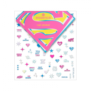 Stickere pentru unghii Superman, 80 bucati, Essence