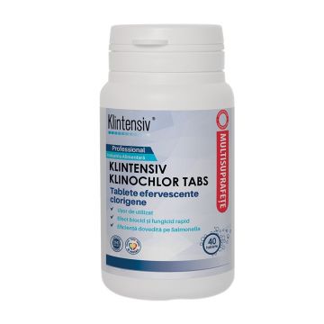 Tablete clorigene efervescente KlinoChlor Tabs, 40 bucati, Klintensiv
