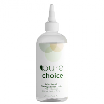 Tonic facial anti-pete si anti-roseata cu Acid Glicolic 7%, 200ml, Pure Choice