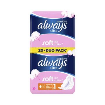 ALWAYS Sensitive duo pack Ultra Plus, 20 bucati