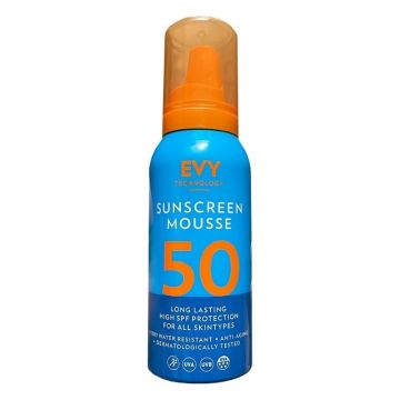 EVY TECHNOLOGY Spuma de fata si corp SPF 50 Unisex, 100 ml