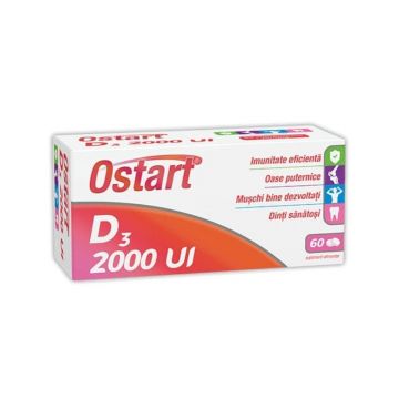 FITERMAN Ostart D3 2000 UI, 60 comprimate