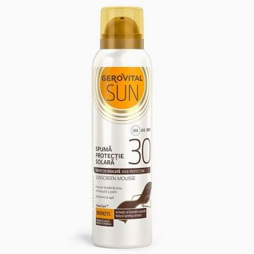 Gerovital Sun Spuma protectie solara SPF30, 150ml