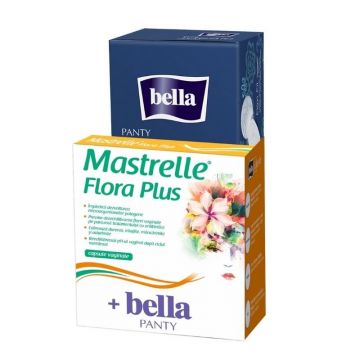 Kit Mastrelle Flora Plus, 10 capsule vaginale + Bella Panty absorbante zilnice, 28 bucati