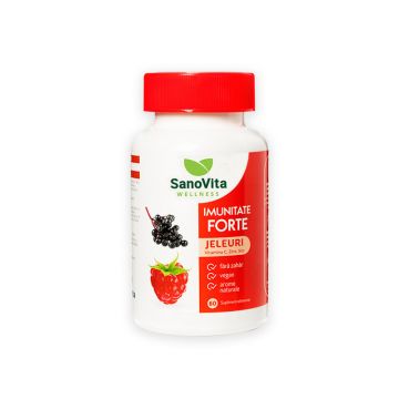 SANOVITA WELLNESS Jeleuri Adulti Imunitate Forte, 60 buc