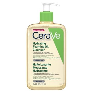 Ulei de curatare spumant si hidratant piele normal-mixta, 473 ml, CeraVe