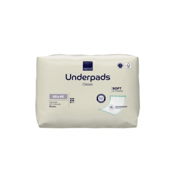 Aleze de unica folosinta Underpads Classic Soft & Confort 60x60cm, 25 bucati, Abena