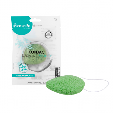 Burete exfoliant pentru fata Green Tea, 1 bucata, Casalfe Burete exfoliant pentru fata Green Tea, 1 bucata, Casalfe