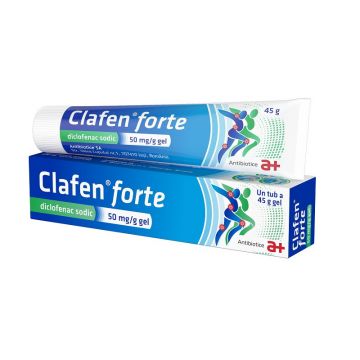 Clafen Forte gel 50 mg/g 45 g Antibiotice SA