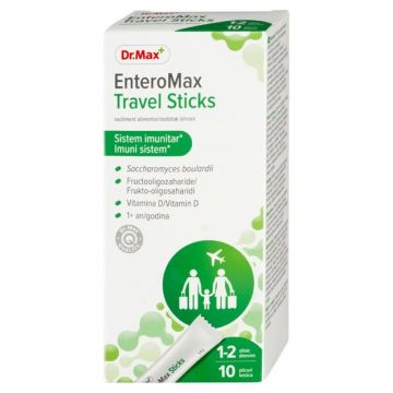 Dr. Max Enteromax Travel Sticks, 10 plicuri