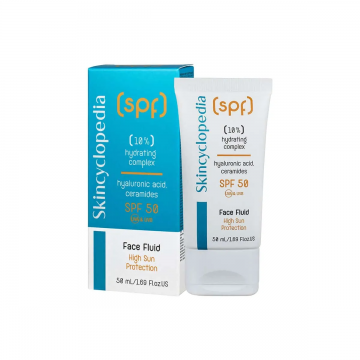 Fluid facial SPF50 cu efect de hidratare, 50ml, Skincyclopedia