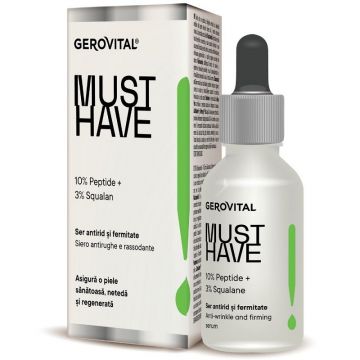 Gerovital Must Have Ser Antirid si fermitate cu peptide 10 %  30 ml