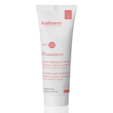 Ivatherm Rosederm crema SPF 30 pentru piele sensibila cuperozica 40ml