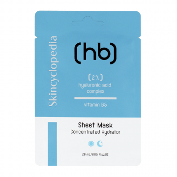 Masca de fata tip servetel cu acid hialuronic si vitamina B5, 20ml, Skincyclopedia