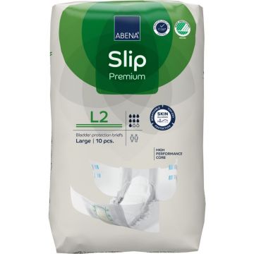 Scutece pentru adulti Premium Slip L2 100-150cm cu absorbtie 3100ml, 10 bucati, Abena