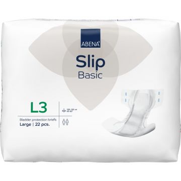 Scutece pentru adulti Slip Basic L3 cu absorbtie 3300ml, 22 bucati, Abena