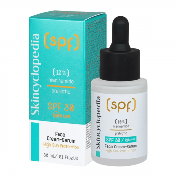 Ser crema impotriva imperfectiunilor cu SPF30 si niacinamida, 30ml, Skincyclopedia
