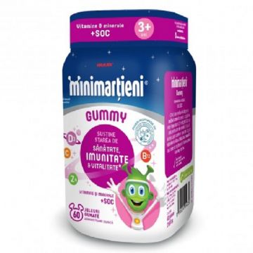 Walmark Minimartieni Gummy cu Soc aroma mere si coacaze negre x 60 jeleuri Walmark Minimartieni Gummy cu Soc aroma mere si coacaze negre x 60 jeleuri