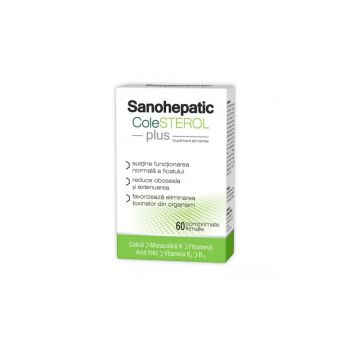Zdrovit Sanohepatic Colesterol Plus 60 cpr