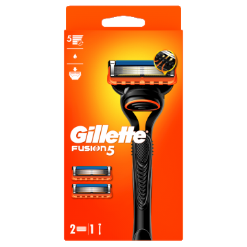 Aparat de ras pentru barbati Fusion5 + rezerva, 1 bucata, Gillette