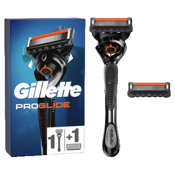 Aparat de ras pentru barbati Proglide + rezerva, 1 bucata, Gillette