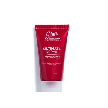 Balsam tratament cu AHA & Omega 9 pentru par deteriorat Ultimate Repair, Wella Professionals (Gramaj: 30 ml)