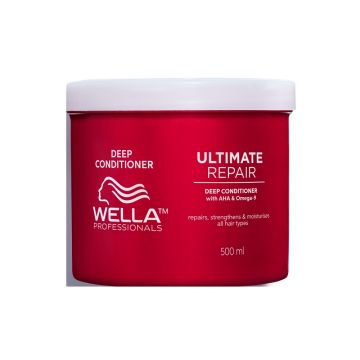 Balsam tratament cu AHA & Omega 9 pentru par deteriorat Ultimate Repair, Wella Professionals (Gramaj: 500 ml)