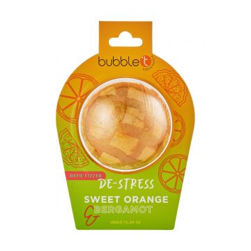 Bila efervescenta de baie pentru relaxare cu portocala dulce si bergamot, 150g, Bubble T