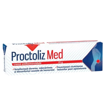 Crema antihemoroidala Proctoliz Med, 25g, Fiterman