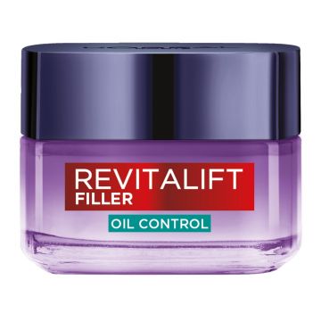 Crema matifianta cu acid hialuronic Revitalift Filler, 50ml, L'Oreal Paris