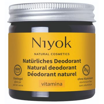 Deodorant crema 100% natural cu Vitamina C, 40ml, Niyok